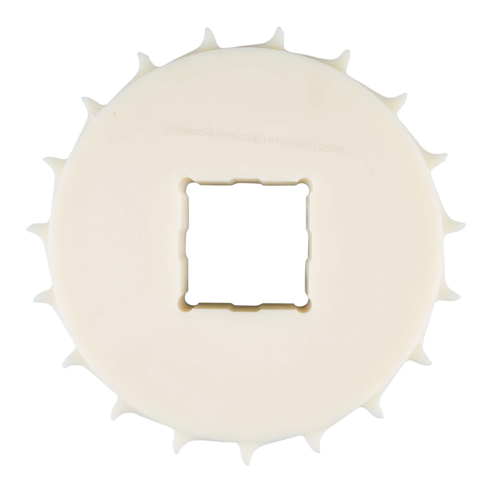 front view of 19 tooth sprocket